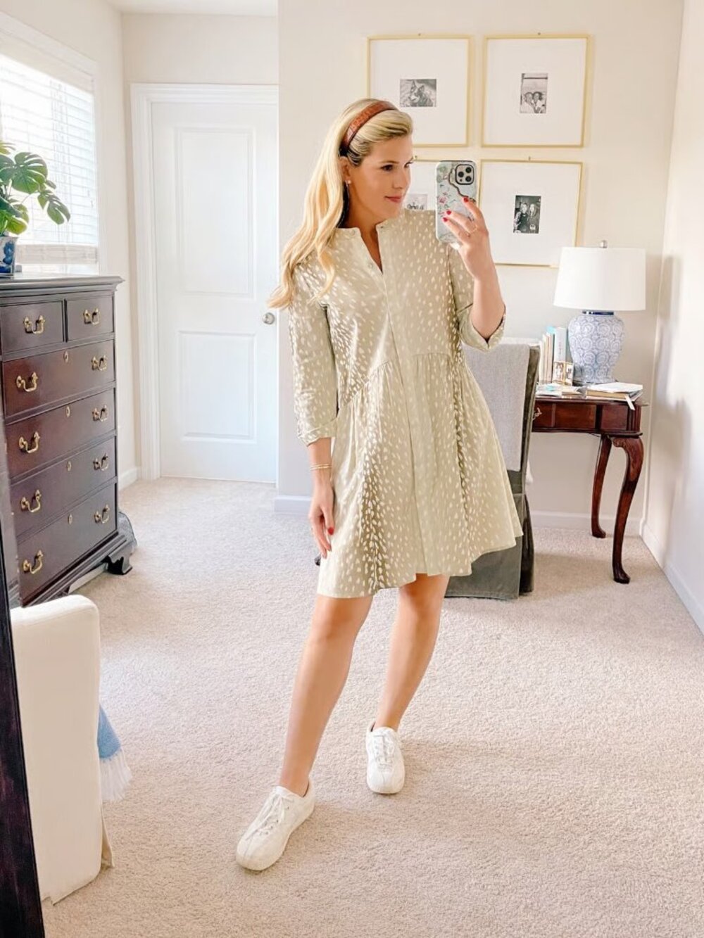 Tuckernuck Antelope Royal Shirt Dress Size XXL EEUC Flattering/Stunning!
